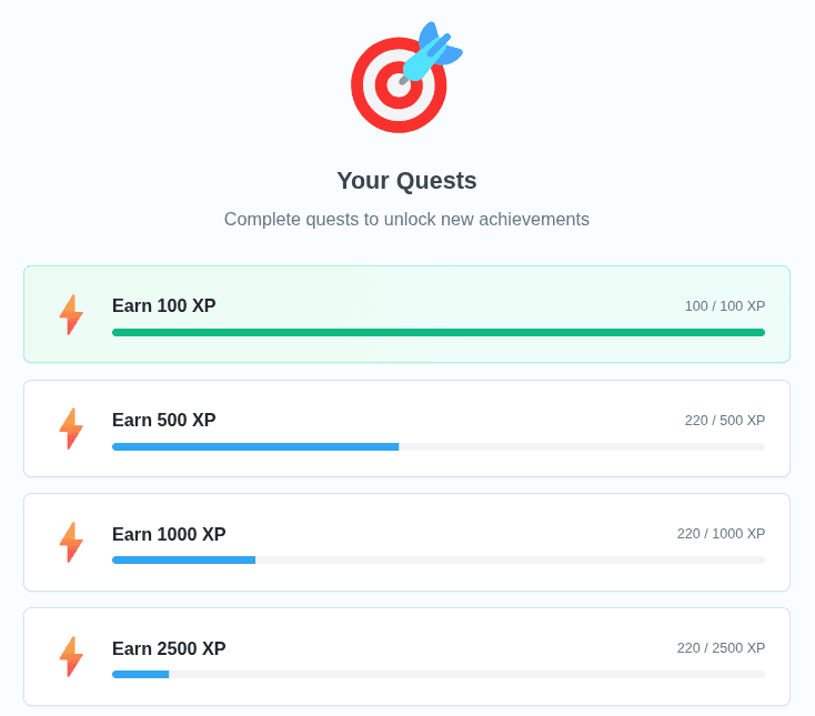 Quests and rewards